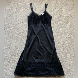 Vintage Full Slip - NWT LUXITE Black 36